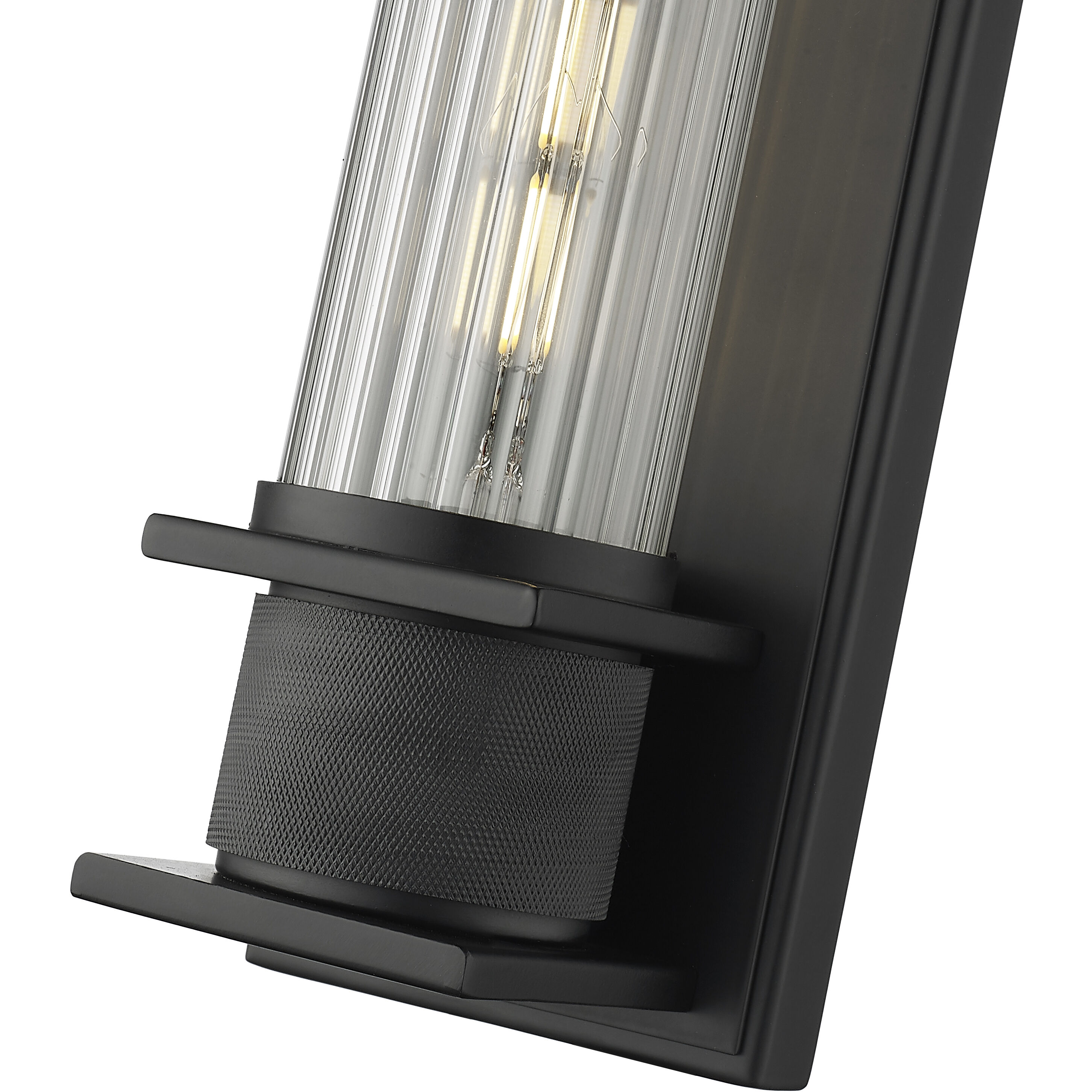 None Wall Sconce Wall Light in Matte Black
